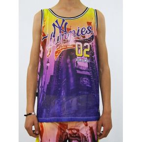 TANK TOP POLY YELLOW STAMP YUPPIES NY