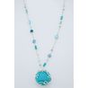 LONG NECKLACE WITH BLUE STONES