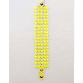 BRACELET MANCHETTE JAUNE LIME