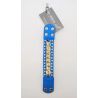 ARMBAND ARMBAND IN LEDER BLAU MIT GOLDENE KETTE UND STRASS