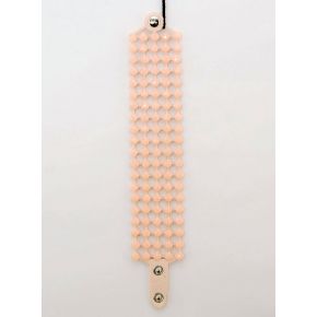 BRACELET MANCHETTE EN POUDRE ROSE