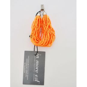 BRACCIALI MULTIFILO PERLINE ARANCIO