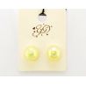 EARRINGS PEARL IVORY MIRRORED