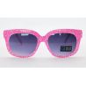 GAFAS DE SOL DE MUELLE FUCSIA MANCHADA TRANSPARENTE UNISEX