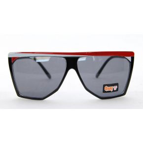 GAFAS DE SOL DE MUELLE ROJO Y NEGRO DE LA MÁSCARA UNISEX