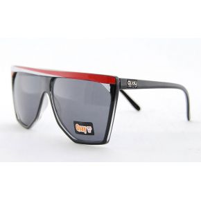 SONNENBRILLE-QUAY-SCHWARZE UND ROTE SCHABLONE UNISEX