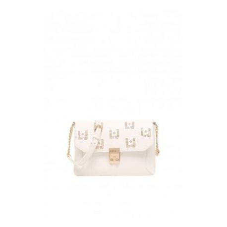 Shoulder bag Liu Jo iraclia logo LJ white