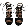 Black sandal with heel Lea Gu suede