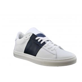 Baskets basses bleu et blanc Lea Gu dans la peau