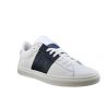 Baskets basses bleu et blanc Lea Gu dans la peau