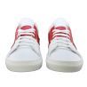 Sneakers low white and red Lea Gu in the skin