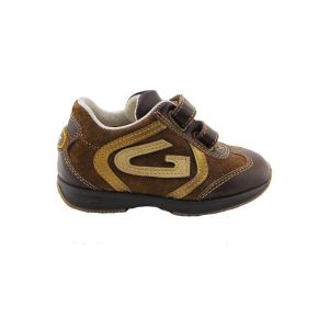 SNEAKERS LOW CALF/CAMOSC BROWN INSERTS LAMIN GOLD ALLAC STRAPP BOTTOM RUBBER MARR G LOGO