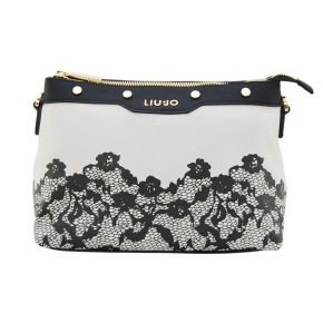 Bag tracollina Liu Jo xs creating harmony of grey printed lace up black