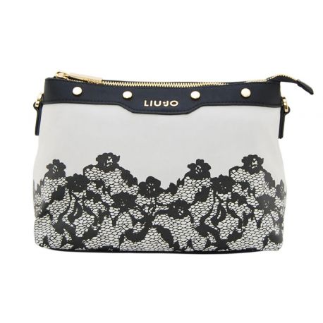 Bag tracollina Liu Jo xs creating harmony of grey printed lace up black