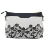 Borsa tracollina Liu Jo xs aromia grigia stampata pizzo nero