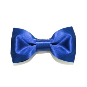 BOW TIE BLUE SATIN - SLIM SERIES