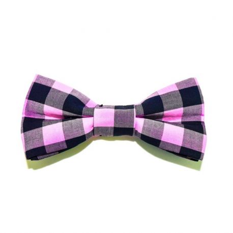 BOW TIE PINK, BIG SQUARE - SLIM SERIES