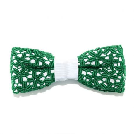 BOW TIE GREEN LACE - CIRCLE SERIES