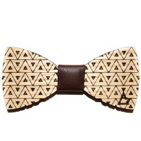 BOW-TIE TRIÁNGULO DE MADERA DE LA SERIE