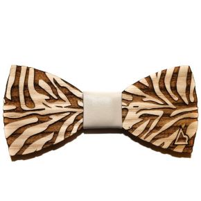 BOW-TIE TIGRE DE MADERA DE LA SERIE