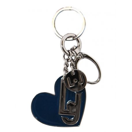 Portachiave Liu Jo lj heart key ring blu