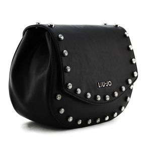 Bolso de hombro de Liu Jo con solapa-negro