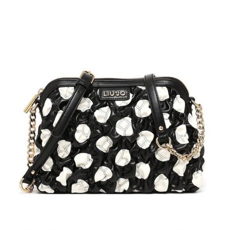 Borsa tracolla Liu Jo turchese print pois nera bianca Liu Jo