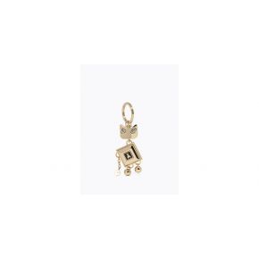 Portachiave keyring Patrizia Pepe cat shiny gold oro