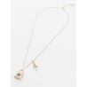 Collana necklace Patrizia Pepe light gold black oro chiaro e nero