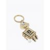 Keychain keyring Patrizia Pepe chien en or brillant