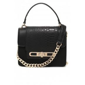 Shoulder bag tracollina Liu jo beetle calf python black