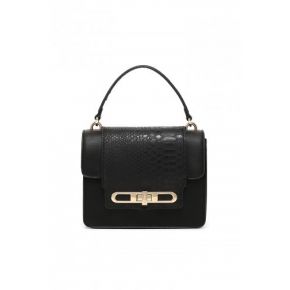 Shoulder bag tracollina Liu jo beetle calf python black