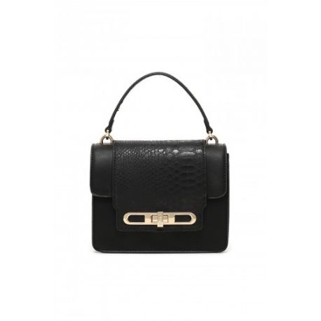 Shoulder bag tracollina Liu jo beetle calf python black