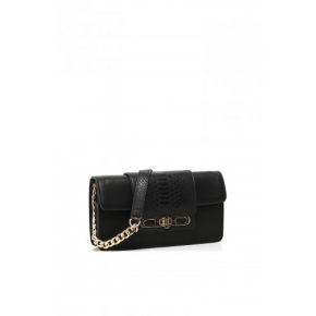 Bolso de hombro de tracollina Liu jo escarabajo calfpyt negro