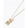 Collana necklace Patrizia Pepe shiny gold butterfly oro diamanti