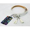 Ceinture blanche avec nappini blanc