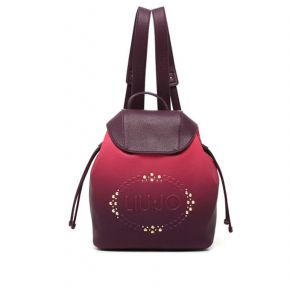 Bolsa mochila de Liu Jo logotipo de la luciérnaga se desvaneció el rosa fucsia Liu Jo