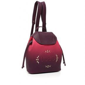 Bag backpack Liu Jo logo firefly faded fuchsia pink Liu Jo