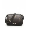 Sac à bandoulière logo Liu Jo firefly gris noir délavé