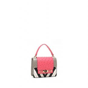 Borsa tracolla tracollina Liu jo coleottero rosa grigia zebra