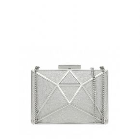 Borsa clutch Liu Jo fresia glitter grigio scuro oro