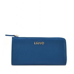 Wallet with zip and Liu Jo in the head, menorca blue