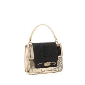 Bolso de hombro de tracollina Liu jo escarabajo de oro negro