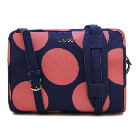 SCHULTERRIEMEN S KOS Y9194 POLKA dot BLUETTE/CORAL LIU JO