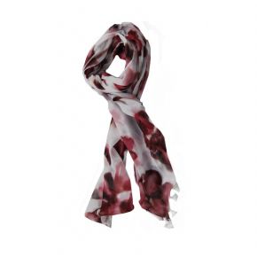 Foulard, Twin Set, vanille avec des fleurs