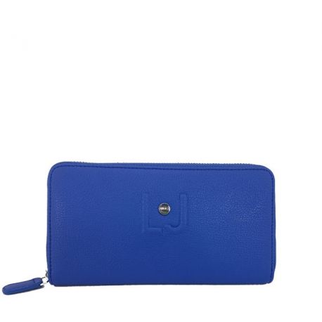 Cartera grande zip alrededor de Liu Jo charlize azul