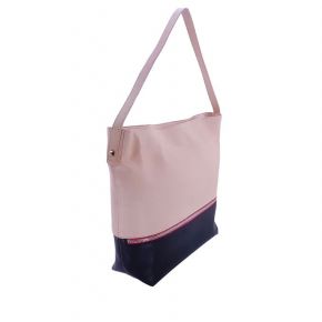 Borsa hobo con tracola Patrizia Pepe rosa nera