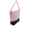 Borsa hobo con tracola Patrizia Pepe rosa nera