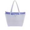 Borsa shopping Patrizia Pepe reversibile blu bianca degradè