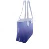 Borsa shopping Patrizia Pepe reversibile blu bianca degradè